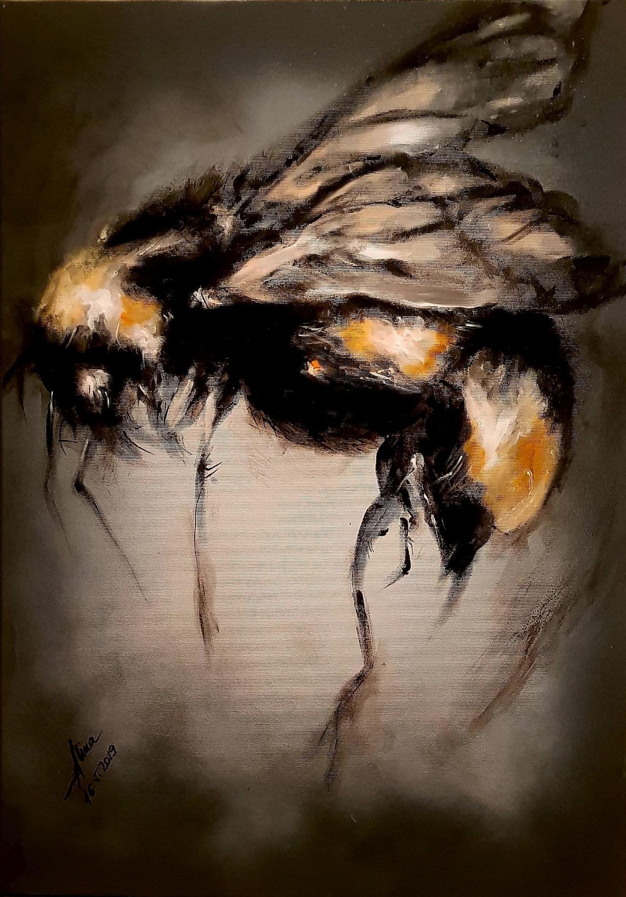 ArteDiAlina.com painting: To Bee or not to bee